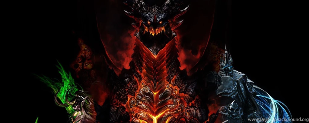 Download Wallpapers 2560x1024 World Of Warcraft, Dragon, Characters ...