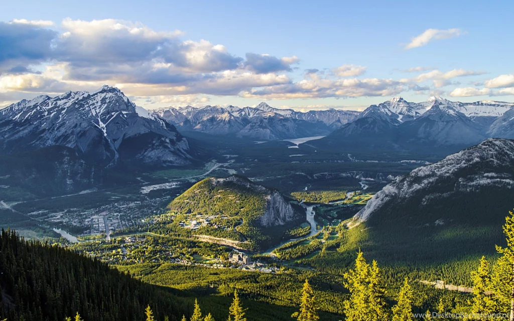 Mountains Canada Scenery Alberta Banff Nature Wallpapers ...