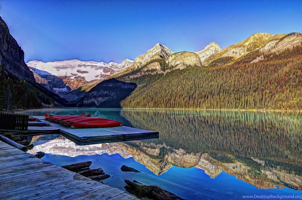 Lake Louise Banff National Park Alberta Canada Reflection ...