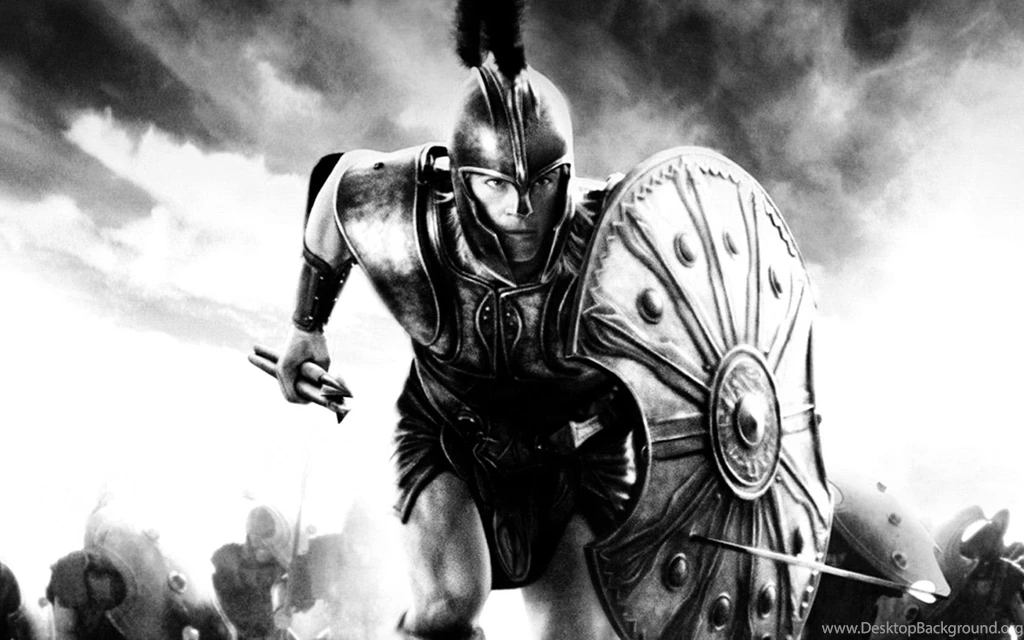 Sparta, Brad Pitt, Warriors, Troy :: Wallpapers