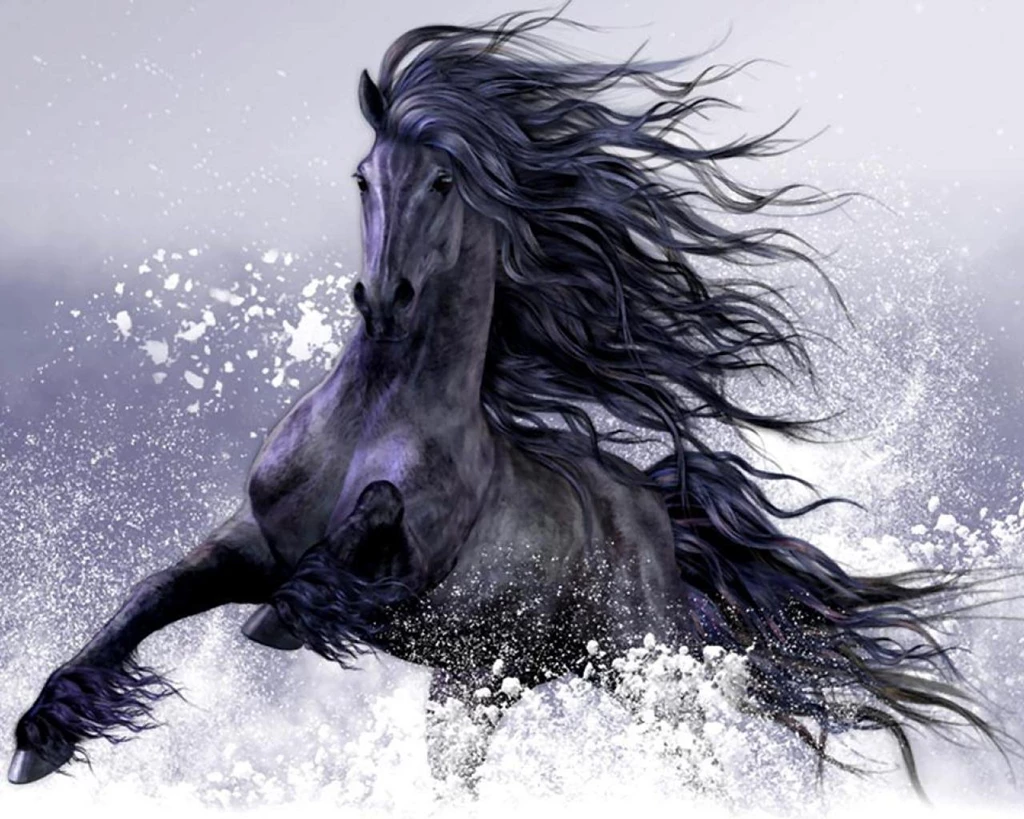 Winter Play Horse Wallpapers (