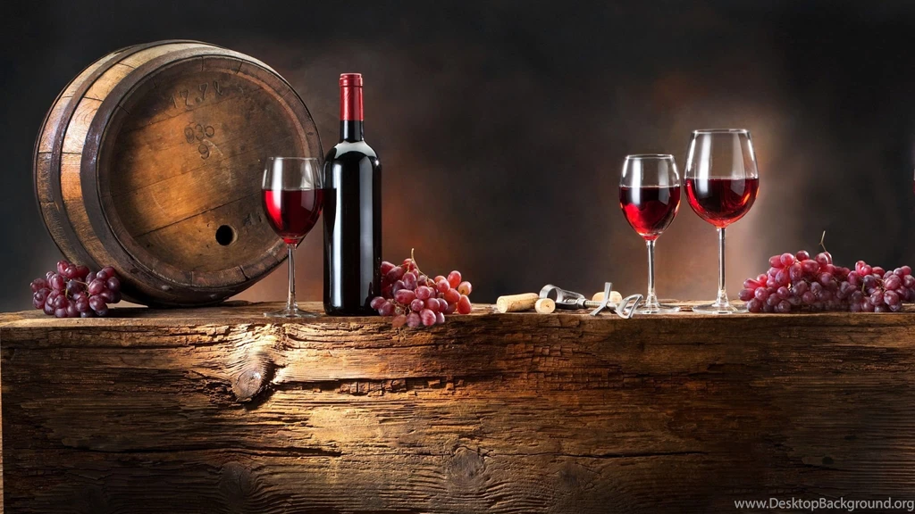 Download Wallpapers 2048x1152 Wine, Grapes, Drink, Cask, Wine ...