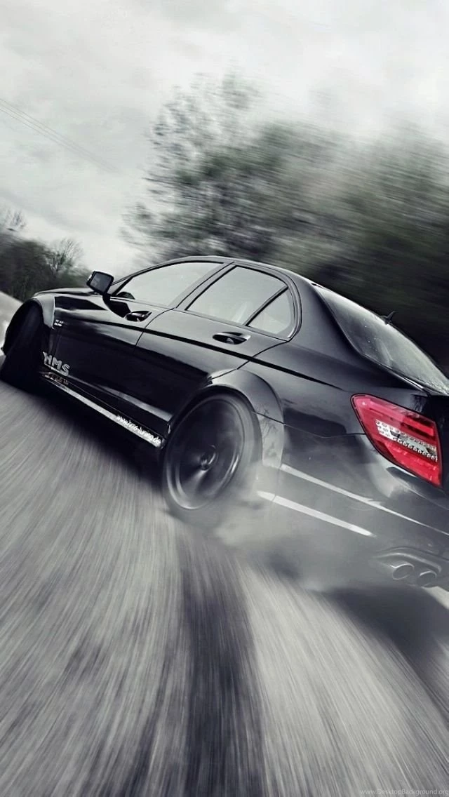 Mercedes Benz Drift iPhone 5 Wallpapers (640x1136)