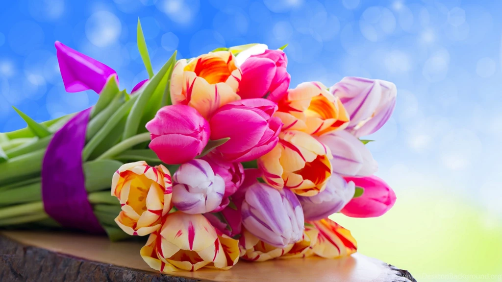 Download Wallpapers 3840x2160 Tulips, Flowers, Bouquet 4K Ultra HD ...