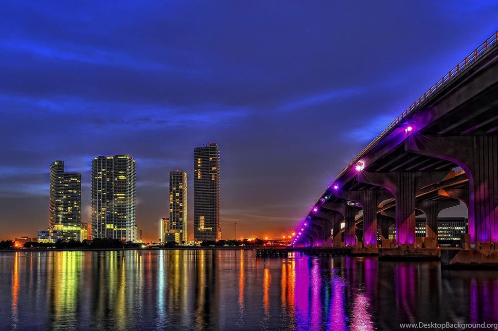 Miami Skyline Wallpapers Wallpapers Cave