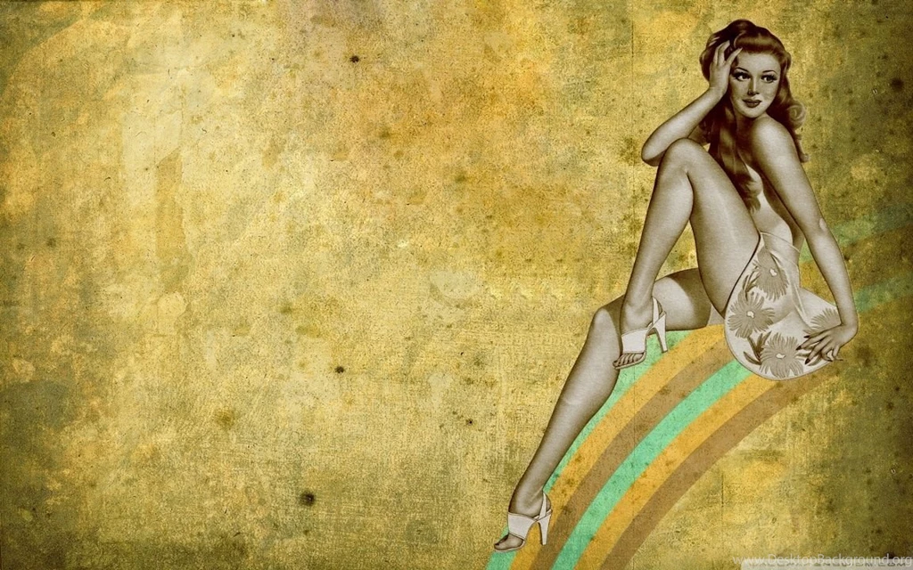 Beautiful Girl Retro Artwork HD Desktop Wallpapers : Widescreen ...