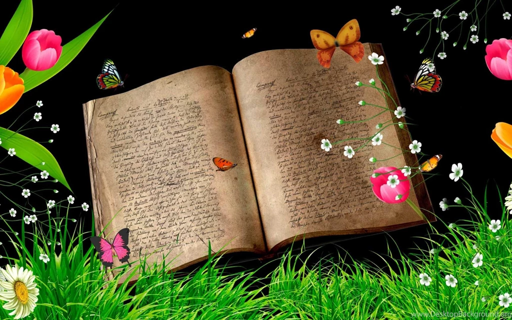 BUTTERFLIES IN SPRINGTIME WALLPAPER (