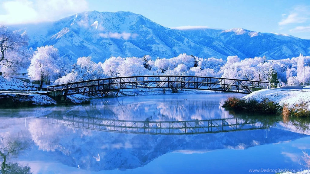 Blue Winter Desktop Wallpaper, Blue Winter Backgrounds