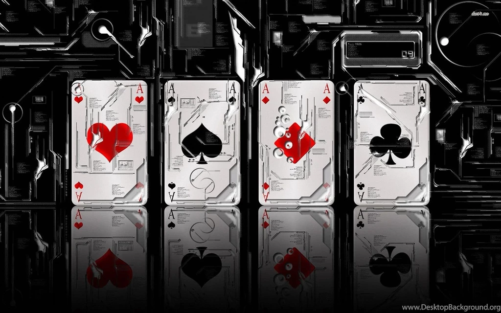 Four Poker Cards Desktop Backgrounds HD 1920x1200