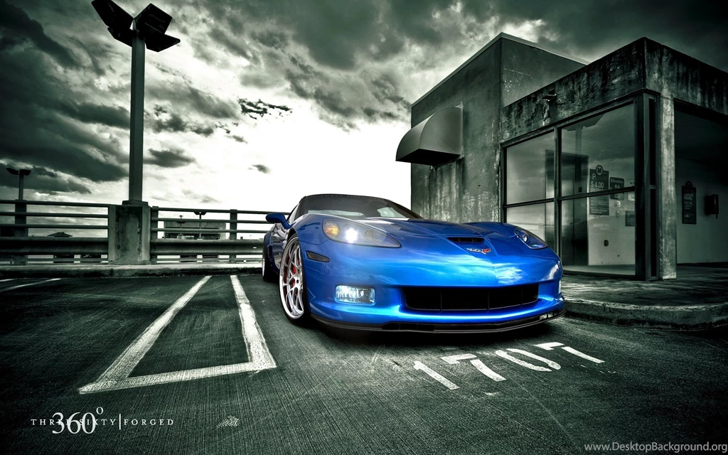 Nice Blue Sports Car Wide