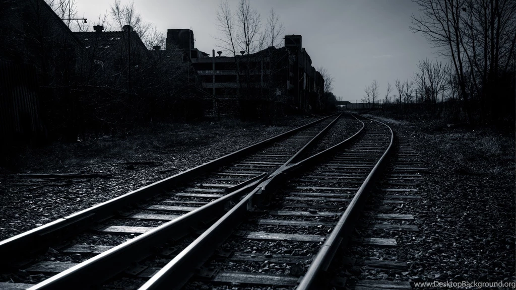 Download Wallpapers 3840x2160 Railway, Sky, Evening, Black And ...
