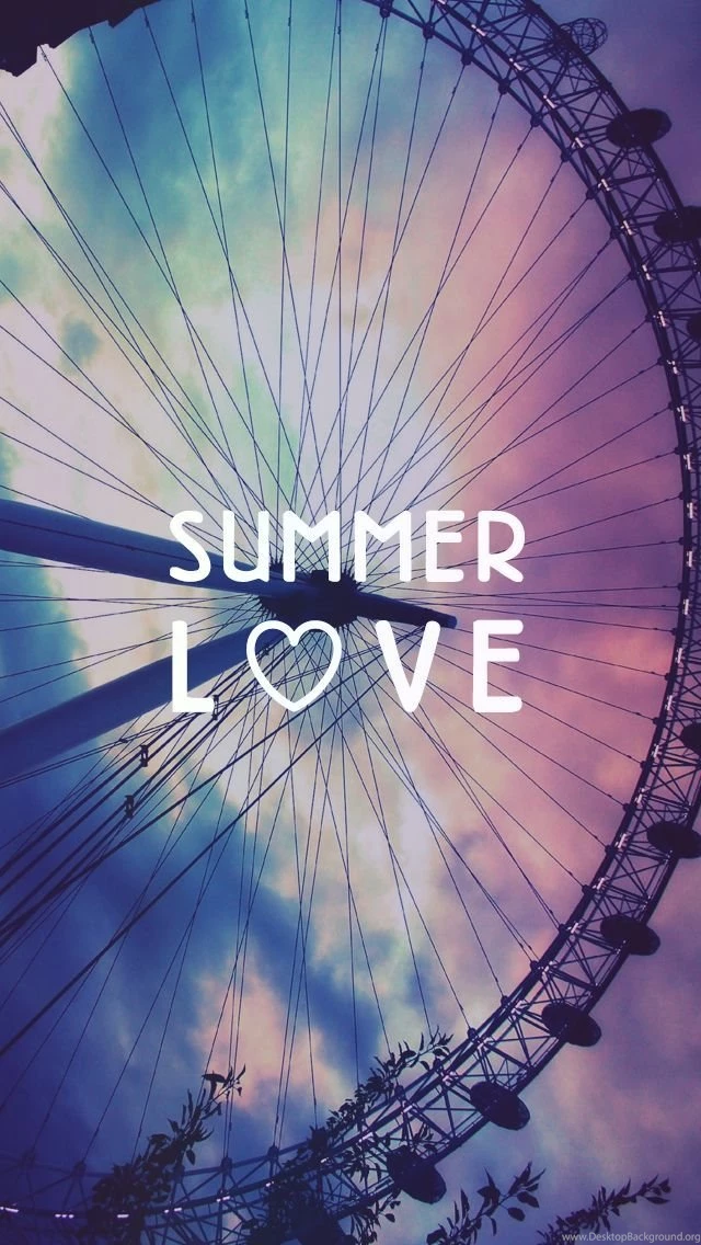 Summer Love Ferris Wheel Free iPhone Backgrounds [L♡VE ...