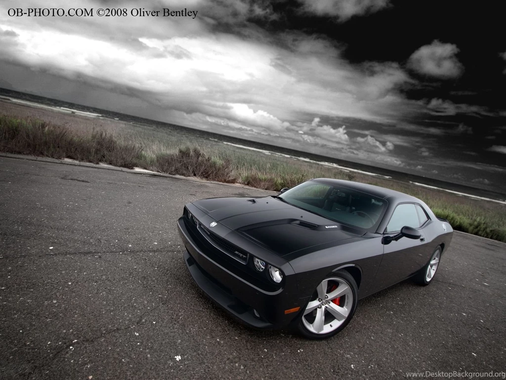 1920x1080px Challenger Dodge Black