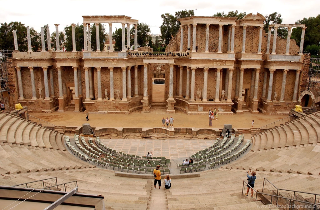 Ancient: Rida Roman Theatre Spain Extremadura Arquitecture Merida ...