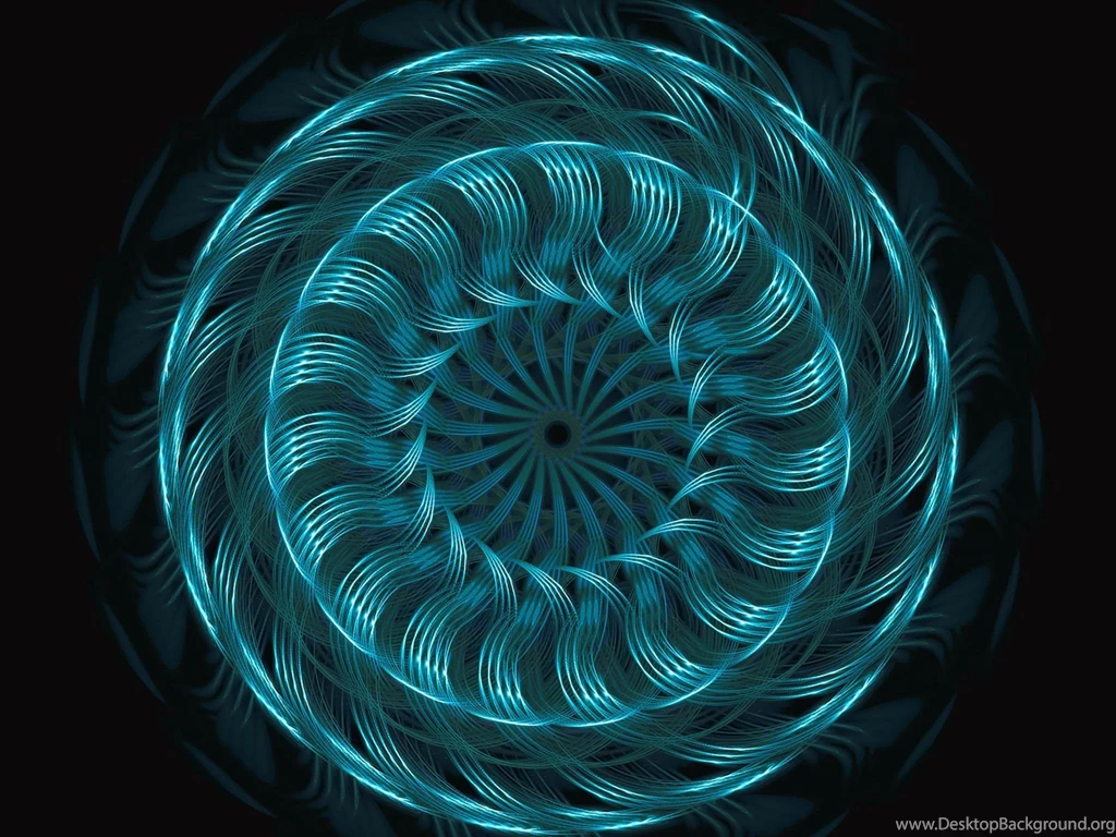 Cyrcle Blue Rotation 3D Abstract Wallpapers