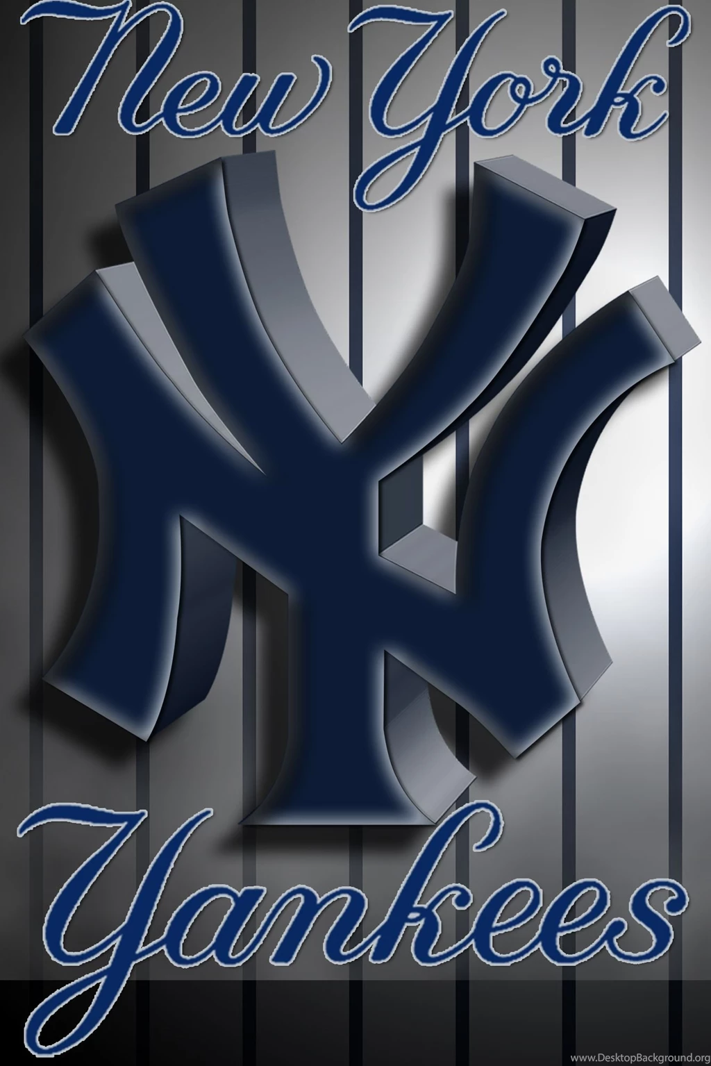 Wallpapers By Wicked Shadows: New York Yankees 3D Logo Wallpapers