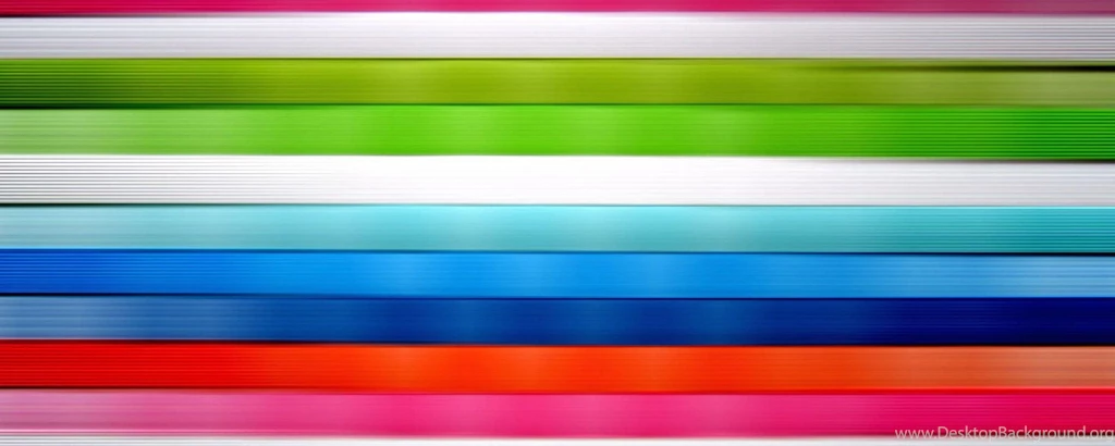 Horizontal Vivid Colored Stripes