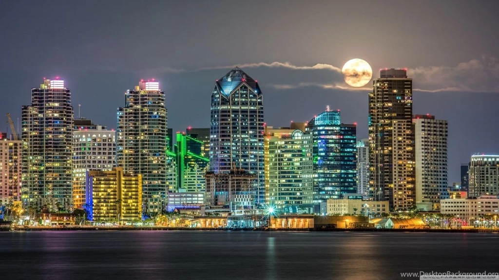 San Diego Skyline HD Desktop Wallpapers : Widescreen : Fullscreen ...