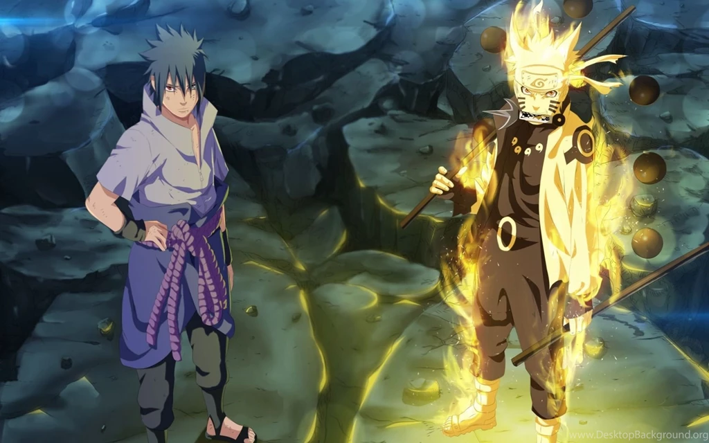 Download Wallpapers Naruto Shippuden, Uzumaki Naruto, Uchiha Sasuke ...