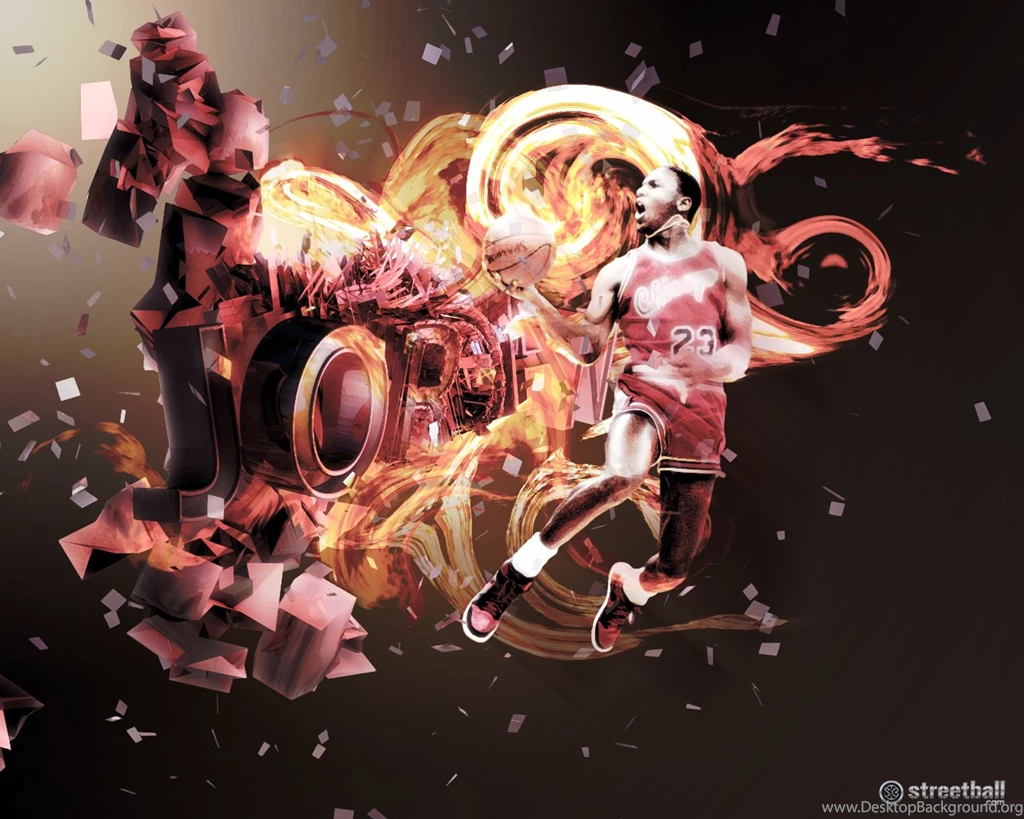 Michael Jordan On Fire Basketball Wallpapers Streetball