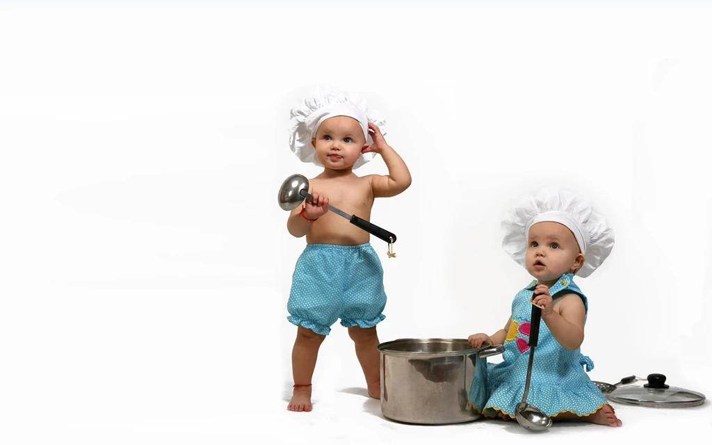 Funny Baby Cooking Two Small Baby Funny Facebook Covers Download ...