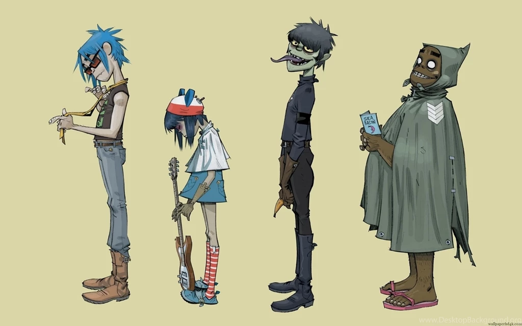 Plastic Beach, Gorillaz, Noodle, Murdoc, 2d, Russel Wallpapers HD ...