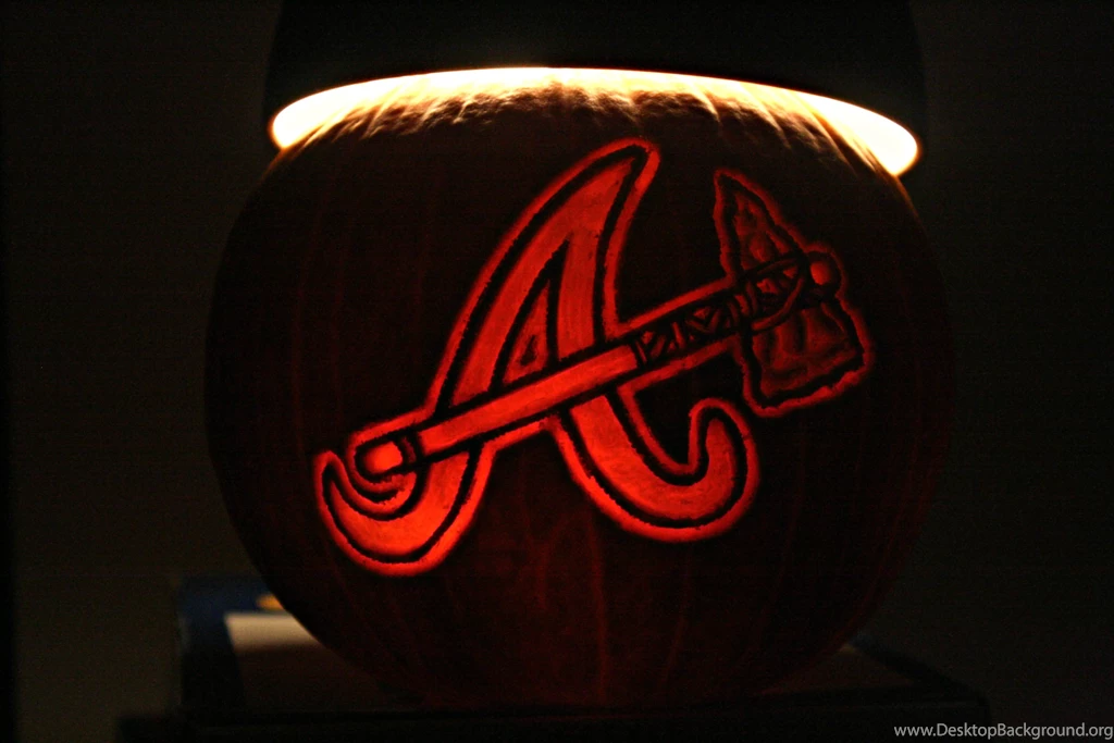 ATLANTA BRAVES Baseball Mlb Halloween Pumpkin F Wallpapers ...