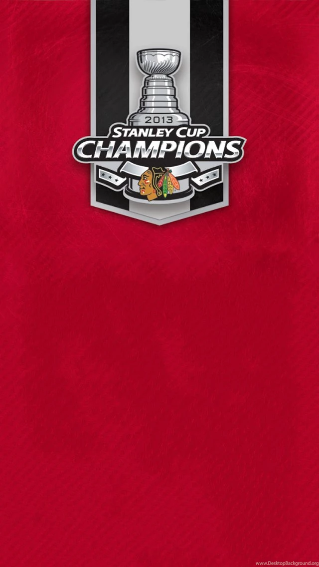 Blackhawks Champions iPhone 5 Wallpapers (640x1136)