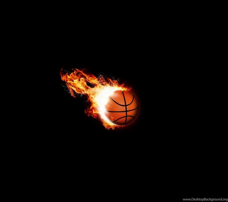 Gallery For   Basketballs On Fire Backgrounds