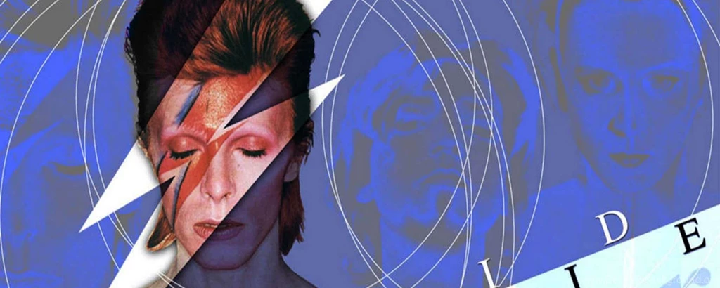 Download Wallpapers 2560x1024 David Bowie, Lightning, Hair, Cover ...