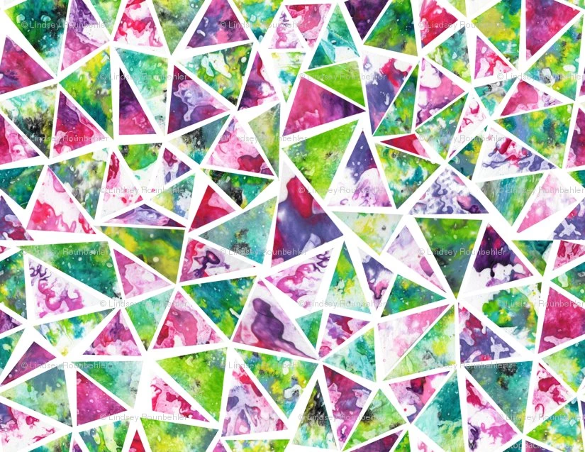 Cool Triangle Mosaic Pattern Wallpapers Elephant_trunk_studio ...