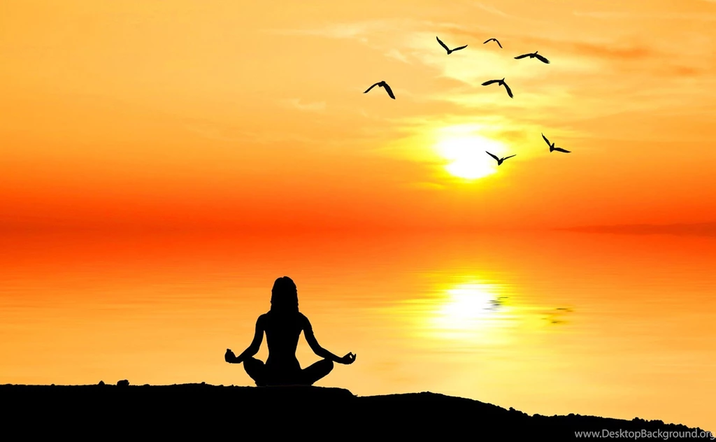 Silhouette Man Meditation Meditation Meditation Contemplation ...