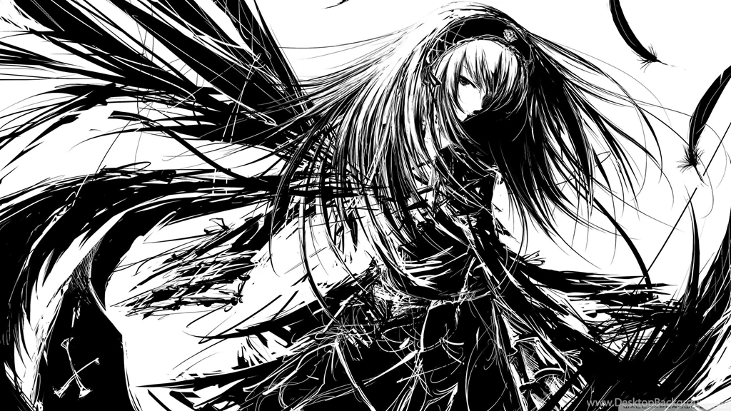 Dark Anime, Manga, White, 2560x1440 HD Wallpapers And FREE Stock Photo