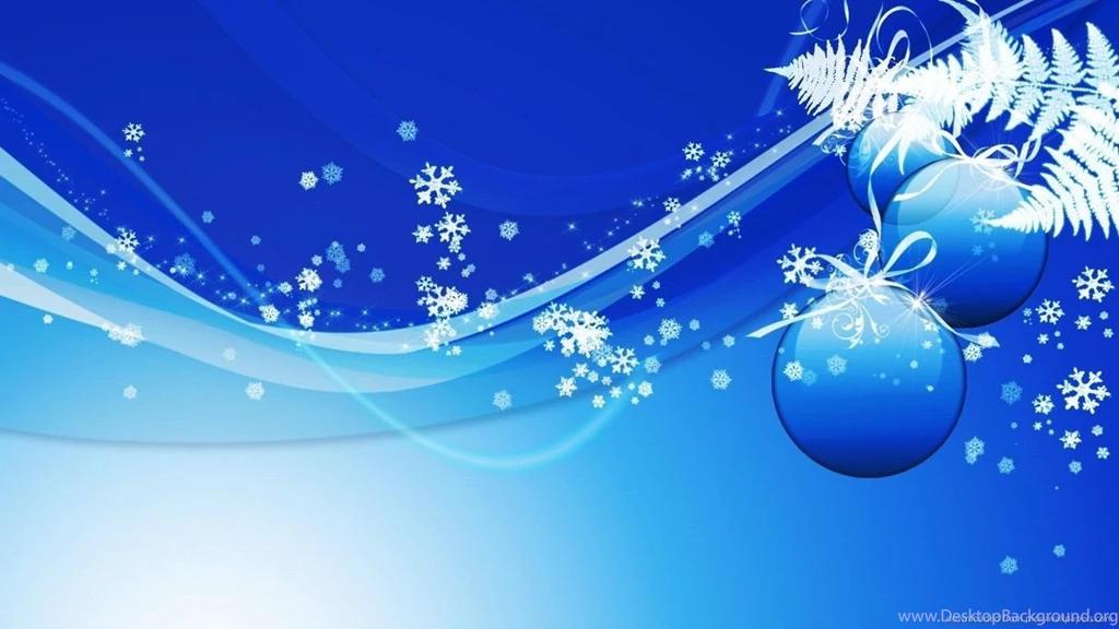 Download 1366x768 Blue Design Christmas Backgrounds Wallpapers