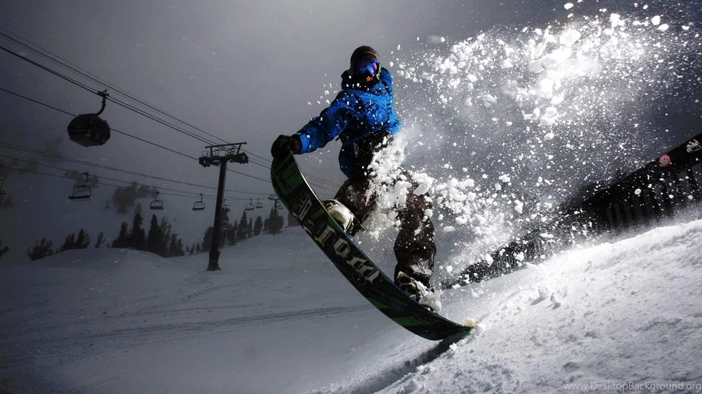 Snowboard Evening Light Trick Hd Wallpapers