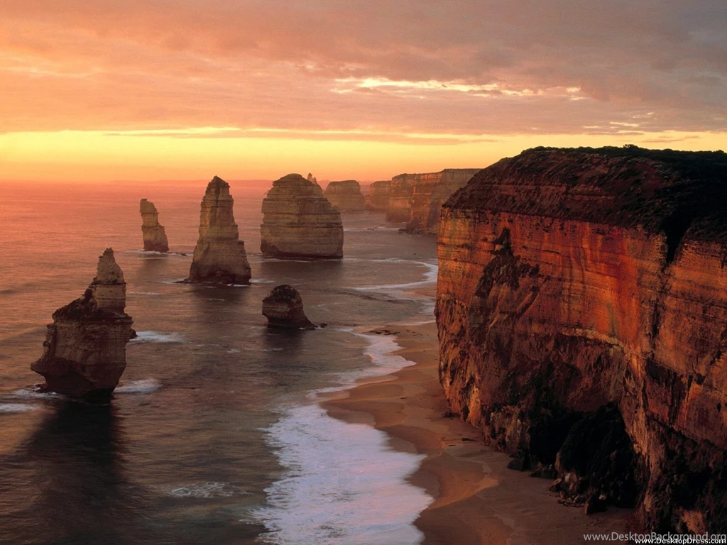 Desktop Wallpapers » Natural Backgrounds » Coast Of Victoria ...