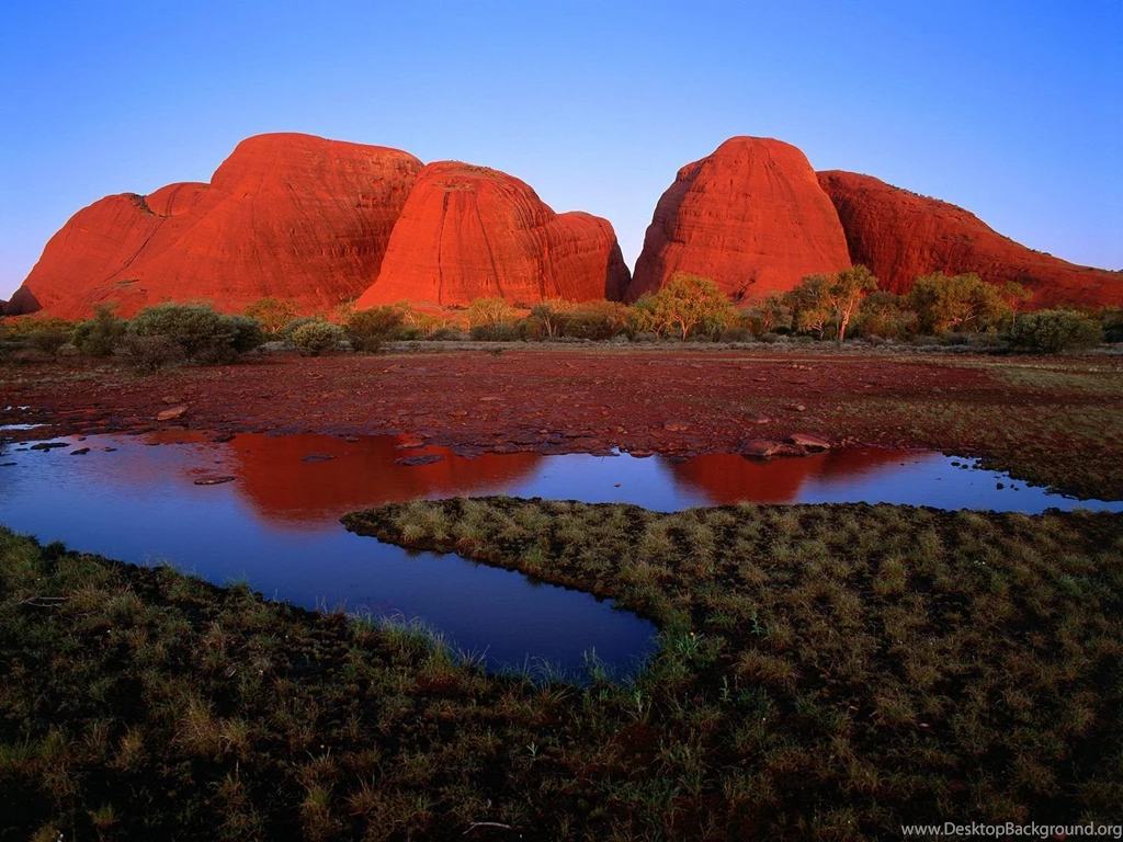 Kata Tjuta At Sunset / Uluru Kata National Park / Australia ...
