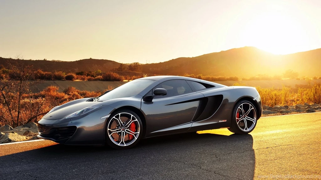 Mclaren Mp4 12c In Gray Side View Sunset 1920x1080