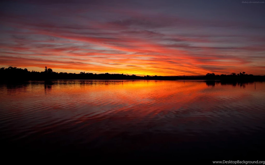 Lake Sunrise Wallpapers