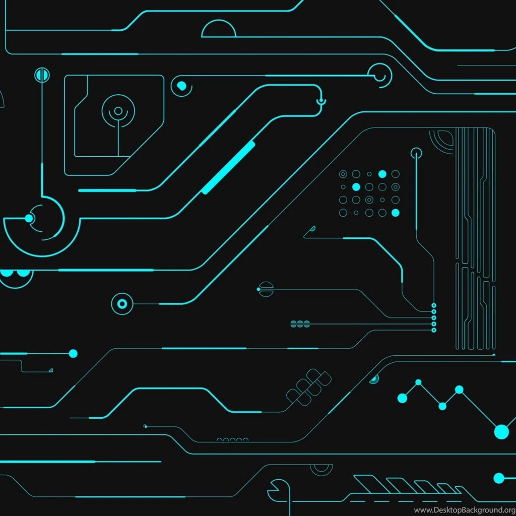Electronic Circuit Dual Screen iPad 3,4 & Air Wallpapers