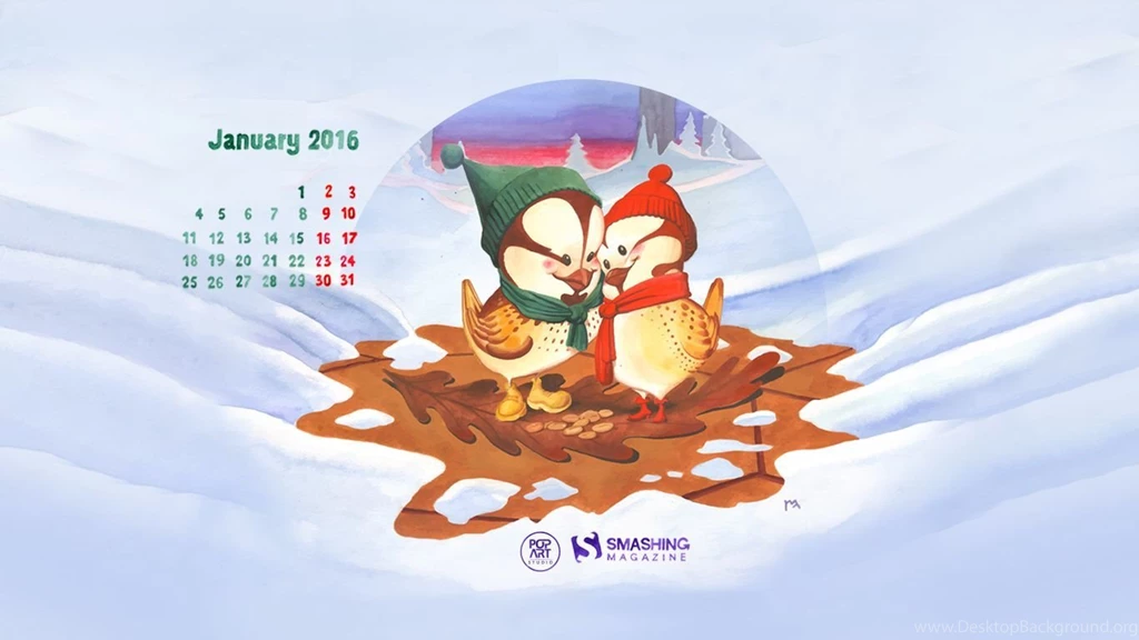 Oaken January 2016 Calendars Desktop Wallpapers 1366x768.jpg