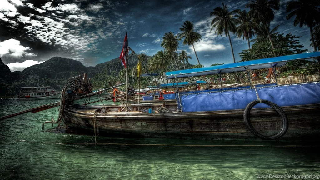 HDR River Boat Computer Wallpapers, Desktop Backgrounds ...