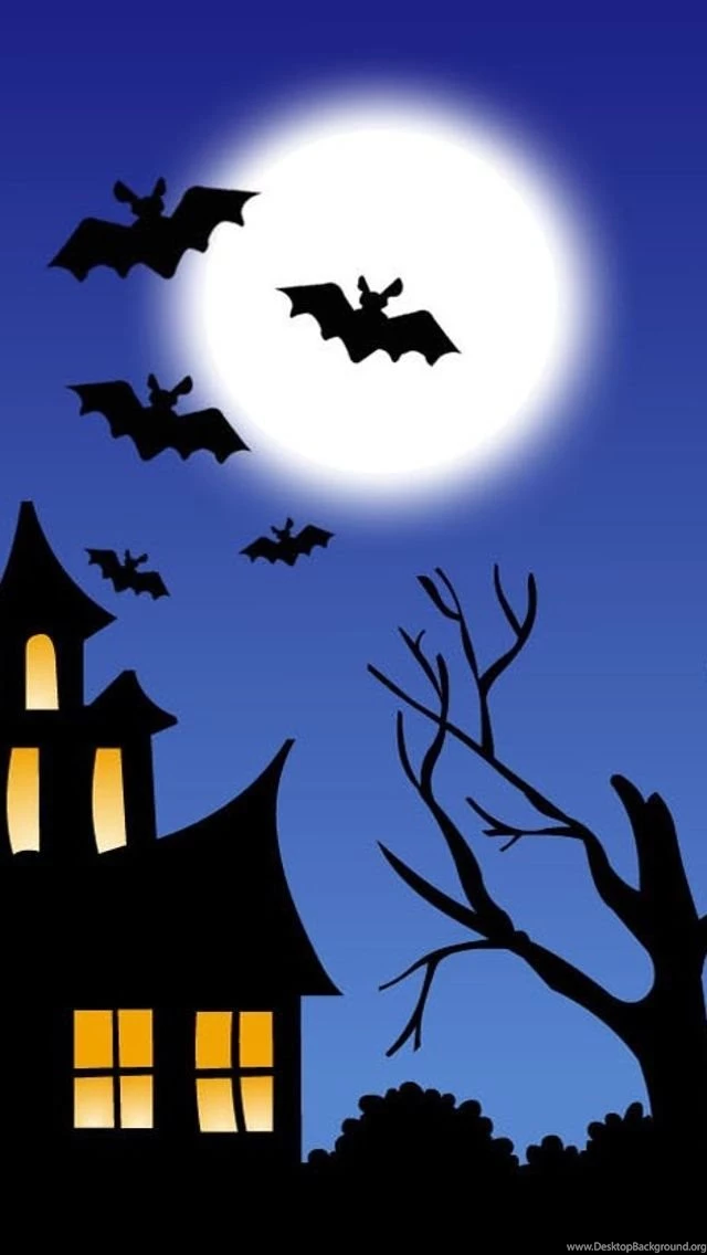 Halloween Bats iPhone 5 Wallpapers (640x1136)