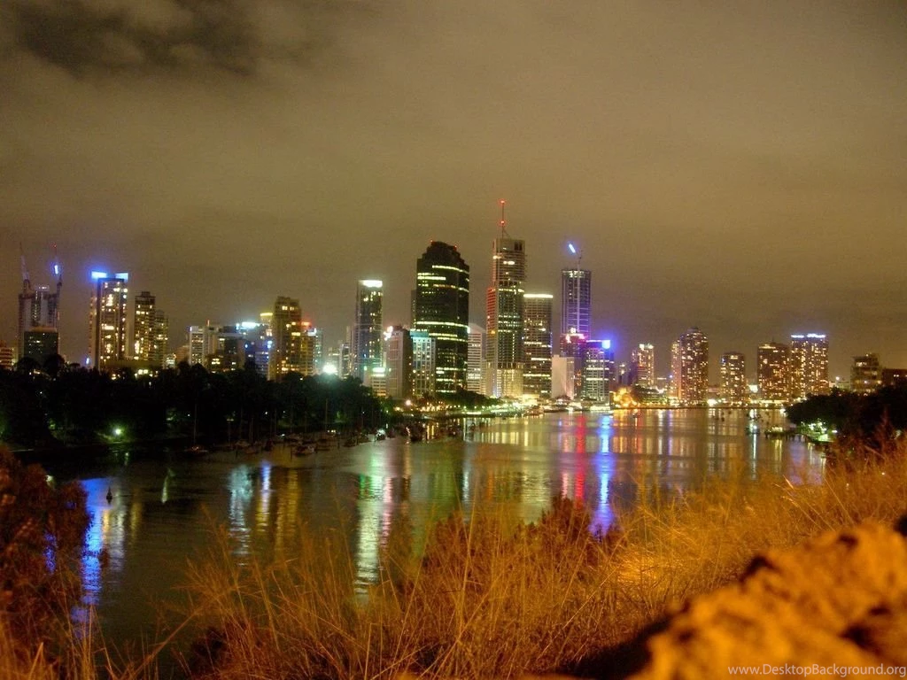 Modern: Brisbane Night Shot Australia Free Desktop Wallpapers For ...