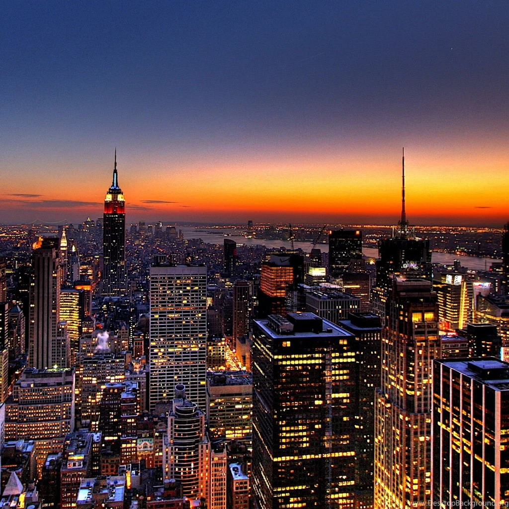 HD wallpapers for iPad Beautiful City 2048x2048 ipad 3 ipad 4 ipad air ipad retina nyc new york city skyline sunset.jpg
