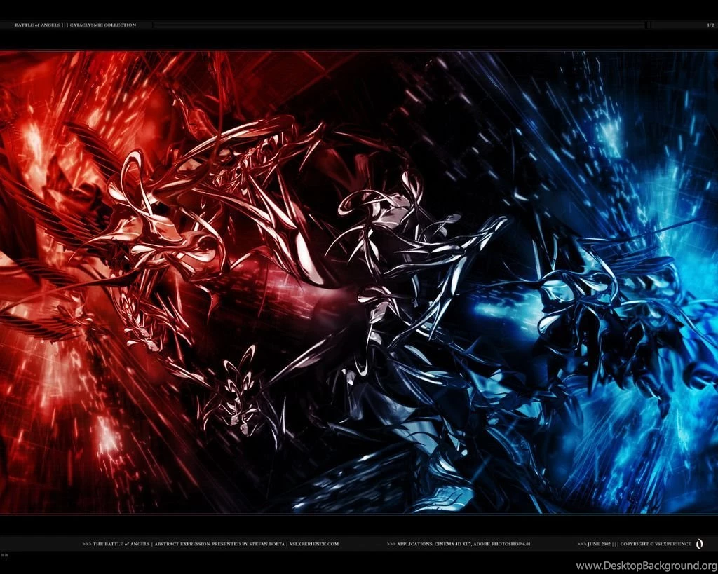 Download Blue Red Abstract Design Wallpapers