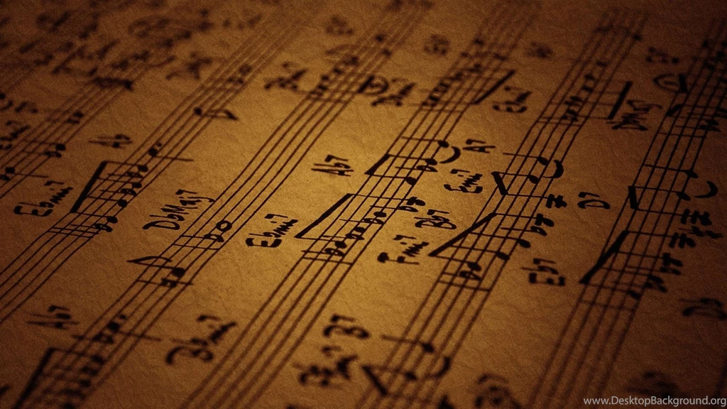 Vintage Music Notes Backgrounds   Wallpaper.