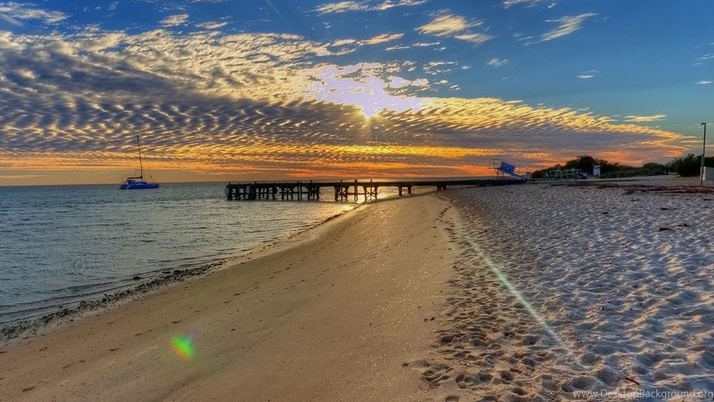 Dock On Beautiful Monkey Mia Beach Australia >> HD Wallpaper, Get ...