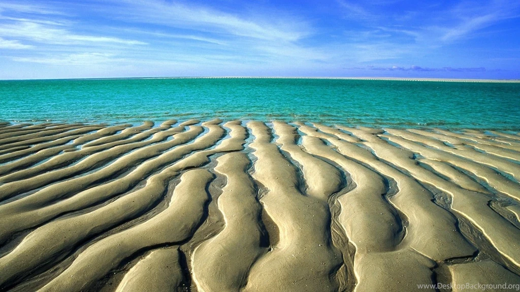Beauty Sand Low Tide Beach Australia Wallpapers