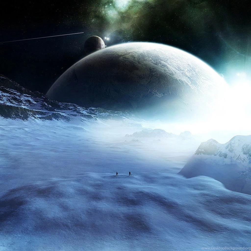 Ice Covered Planet iPad Wallpapers Download